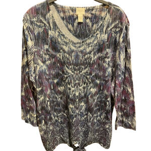 54. WOMENS CHICO’S 2/L DETAIL TOP